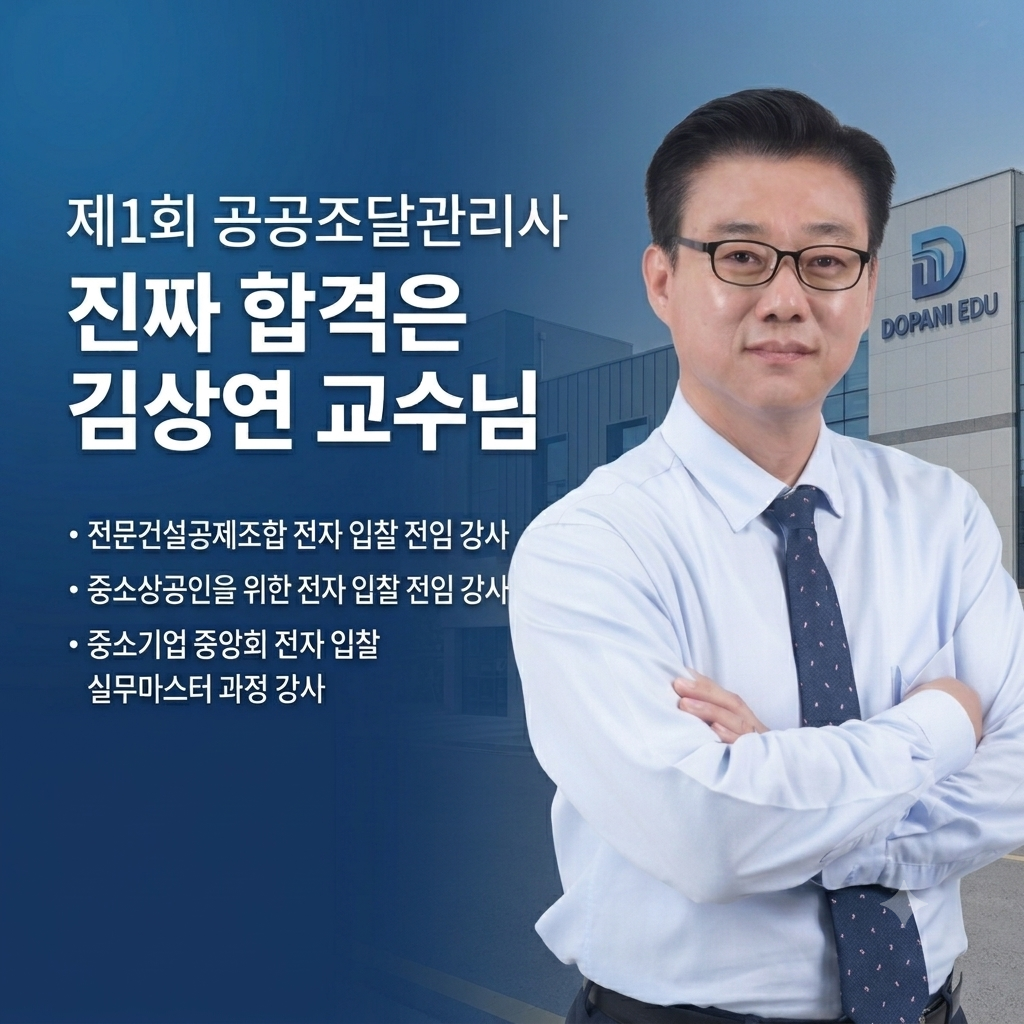 1회 공공조달관리사 메인 레이어 팝업